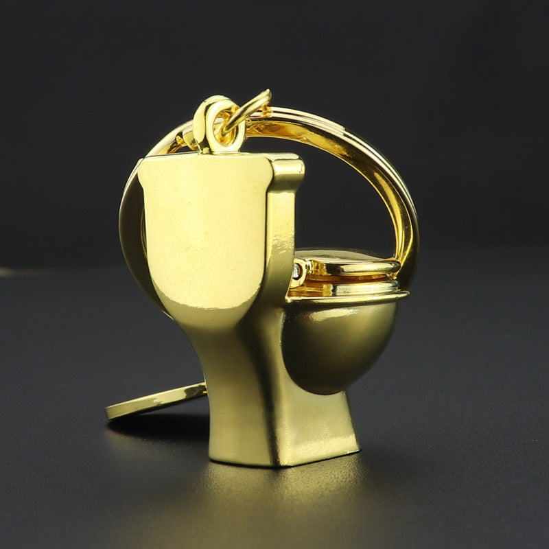 Wholesale Zinc Alloy Keychain Mini Toilet